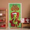 Merry Christmas Door Cover Christmas Front Porch Door Sign(Green)72"L x 36"W
